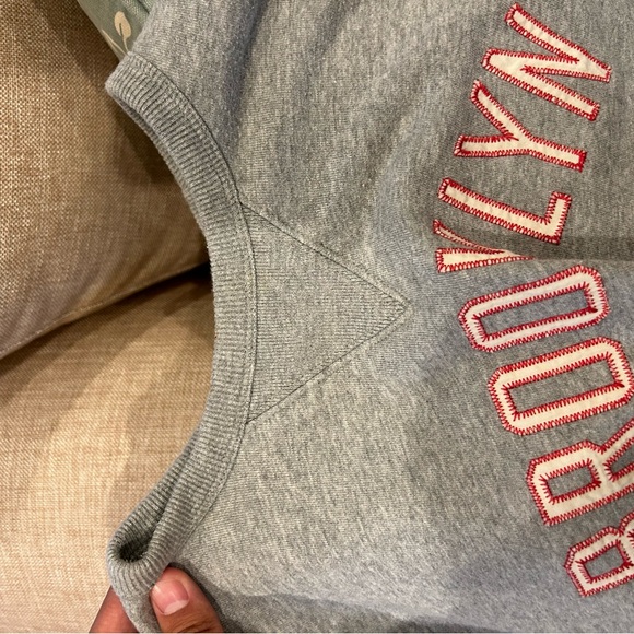 Jcrew French terry Brooklyn graphic sweatshirt Small Men’s - Picture 4 of 6